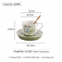 Antique Relief Ceramic Cup & Saucer – Souvenir Gift Box Set