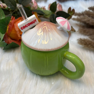 Ins Style Summer Coconut Mug