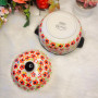 Manhua Yanhong Hand-Painted Ceramic Stew Pot