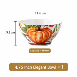 Nordic Pumpkin Ceramic Bowl – 4.75 inch