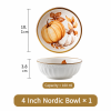 Nordic Pumpkin Ceramic Bowl – 4 inch