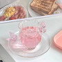 Butterfly Glass Coffee & Tea Cup + Saucer 