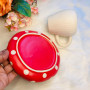 Red Mushroom Ceramic Coffee Cup and Saucer Set
