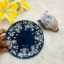 Vintage Blue & White Porcelain Coffee Cup & Saucer