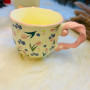Pastoral Retro High-Foot Ceramic Mug
