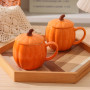 Pumpkin Ceramic Mug with Lid