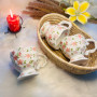 Qinyuan flower Hand-Painted Ceramic Mug