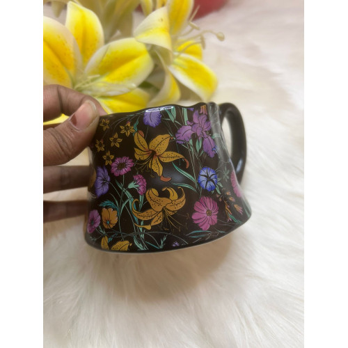 Volcano Monet Garden Flower Ceramic Mug