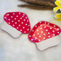 Red Mushroom Plate - 8 Inch