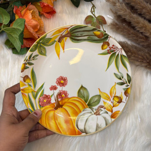 Nordic Pumpkin Ceramic Plate 