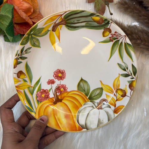 Nordic Pumpkin Ceramic Plate 