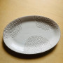 Minimal Relief Pattern Oval Fish Plate