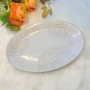 Minimal Relief Pattern Oval Fish Plate