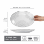 Minimal Relief Pattern Oval Fish Plate