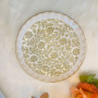 Retro Green Vine Pattern Ceramic Plate