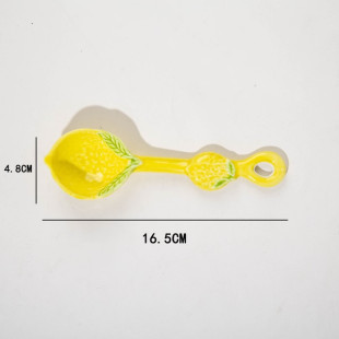 Underglaze Lemon Shaped Underglaze Spoon